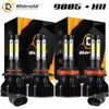 Ridroid 4X LED Headlight Combo Conversion Kit 9005 + H11 High Low Beam 6000K