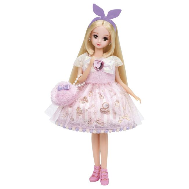 Takara Tomy Licca TAKARA TOMY "Licca-chan Dress Yumeiro Dress Set, Makeup Happy", Dress-Up, Doll Pretend Play, Toy Safety Standards Passed, ST Mark Certified,