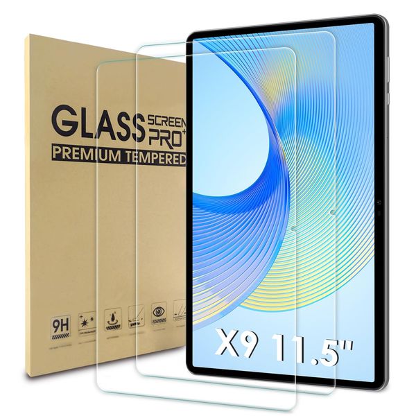 WD&CD 2 Pack Screen Protector Compatible with Honor Pad X9 11.5 Inch, Tempered Glass Film Replacement for Honor Pad X9 11.5 Inch【Anti Scratch 】【Anti Bubble】【High Definition】