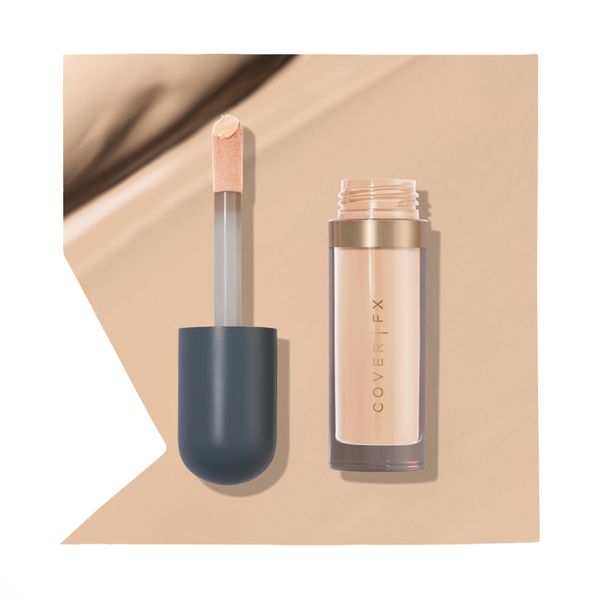 COVER FX Skin Discovered Longwear Full Coverage Concealer | Buildable Crease-Resistant High Coverage Formula Conceals, Corrects, and Brightens | L1- Fair to light skintones with neutral warm undertone