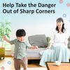Bebe Earth Baby Proofing Edge and Corner Guard Protector Set, 20.4 ft, Coffee Brown
