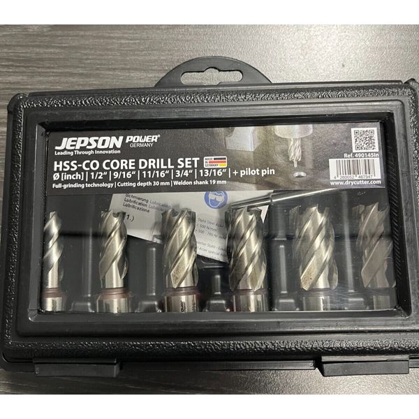 JEPSON 6PC HSS ANNULAR CUTTER SET 490145IN