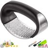 Durable Stainless Steel Garlic Press Rocker Ergonomic Kitchen Tool Easy Clean US