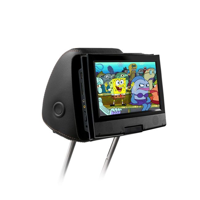 Qenker Portable DVD Player headrest Mount for Swivel and flip Style Portable DVD Player from 7 to 11 inch - Black