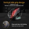shoplease Wired Vertical Mouse, Optical Ergonomic Mouse With 4 Adjustable Dpi 800/1200/2000/3200, Better for Large Hands, Black
