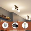 ledscom.de Ceiling Light FARE, 2-Light, Black matt, 2X E27 max. 60W