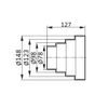 Ventilation Duct Multi Reducer Transformer - Extractor Fan Pipe Connector Coupler - ABS Plastic.