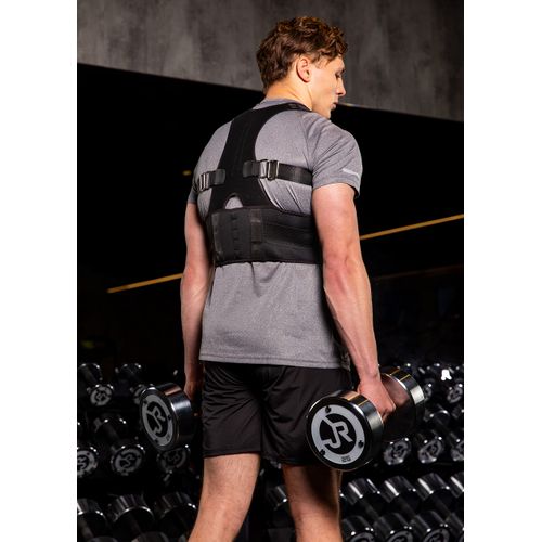 PRO 11 WELLBEING Black Magnetic Posture Corrector relieves Back and Shoulder Pain (Medium)