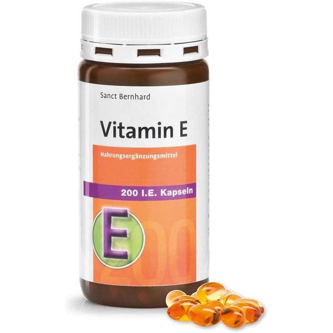 German direct purchase vitamin E 200 IU capsules