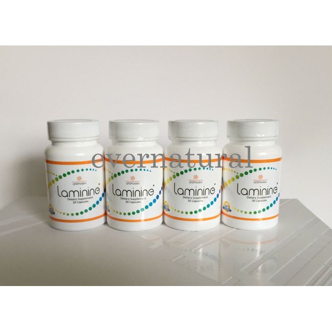 4 bottles of LifePharm Laminine Amino Acids supplement 30 caps ea.