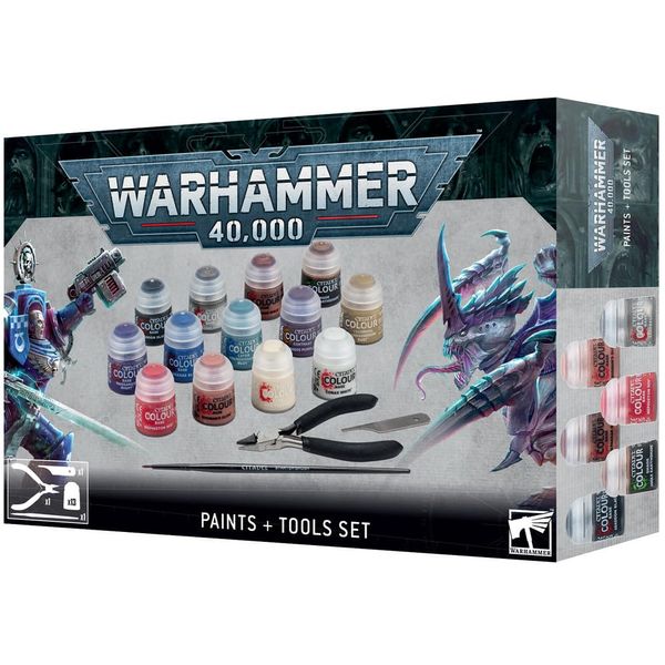 Games Workshop - Warhammer 40,000: Paints + Tools Set