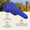 Retrospec Bicycles 6 Button Track/Velo Saddle, Blue