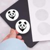 24 x 40mm Round 'Panda Face' Stickers (SK00011736)