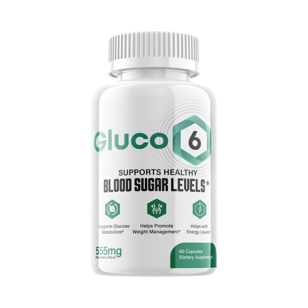 Gluco6 Blood Pills - Gluco 6 Supplement For Blood Sugar Support- 60 Caps