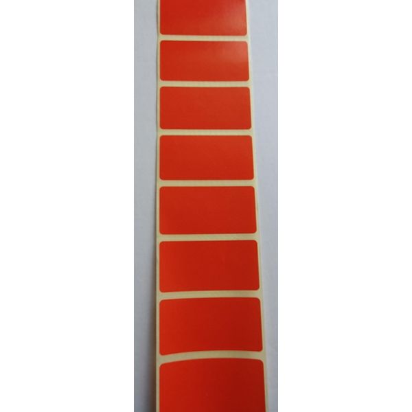 Office Colour Code Labels, Multi-Coloured Printed Labels, self-Adhesive Coloured Labels (Red, 250 Labels)