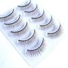 D-ONE Natural False Eyelashes, 5 Pairs (A04, Super Natural Nude Brown)