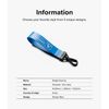 Ringke Key Ring Strap Key Chain, Durable Tear-resistant Keychain Compatible with Keys, Earbuds, Cameras - Danger Blue