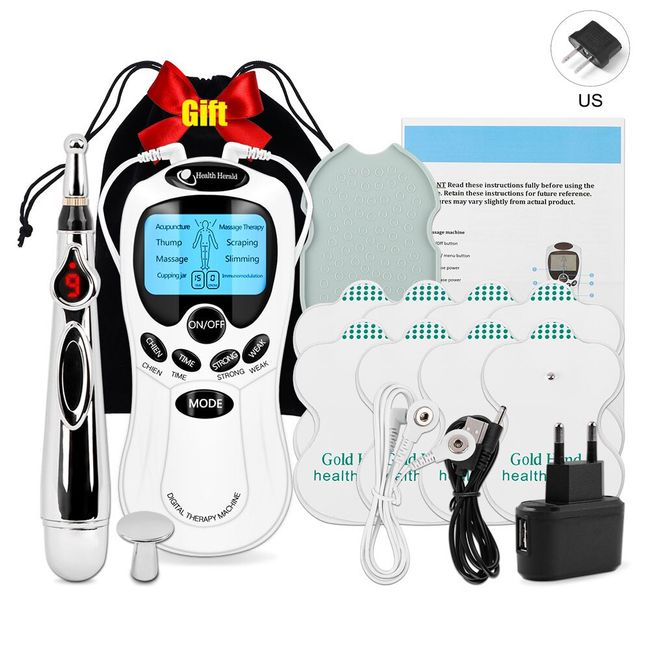 Electric Body Massager Low Frequency Pain Relief Health Herald Pulse  Digital Tens Unit Therapy Machine EMS Muscle Stimulator - China Massager