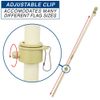 5ft Wooden Flag Pole Kit Light Wood Flag Pole & Bracket Kit PREMIUM QUALITY