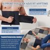 Reian Abdominal Binder for Men – Post-Surgery Support and Core Stability, Adjustable Compression Wrap (Black, Medium)