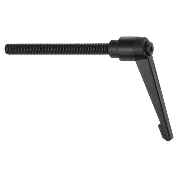uxcell M10 x 100mm Adjustable Knobs Handle Male Thread Push Button Ratchet Quick Release Locking Rotating Bolt for Lathe Machinery, Black