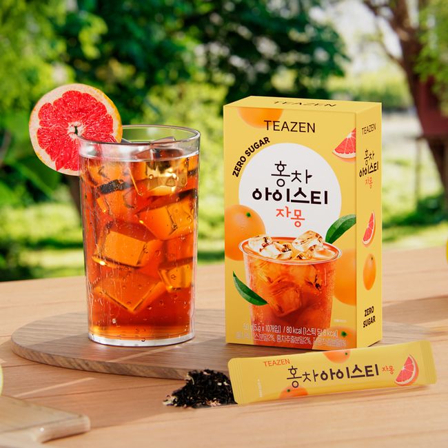 Teazen Black Tea Iced Tea Grapefruit 10 Sticks