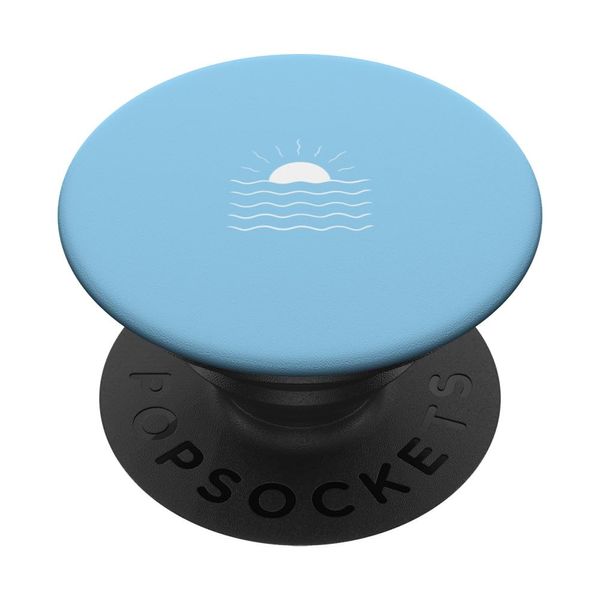 Beach Cute Summer Sun Palm Surf Waves PopSockets Adhesive PopGrip