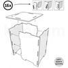 Werkhaus Stool in Design Speaker Box Grey