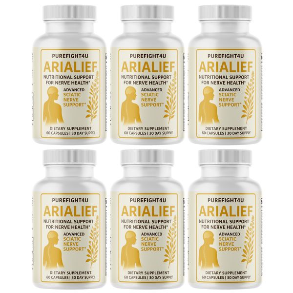 AriaLief Cognitive Function & Mental Sharpness Support Supplement - 6 Bottles