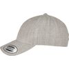Flexfit Premium Curved Visor Snapback Cap Baseball, Heather Grey, One Size