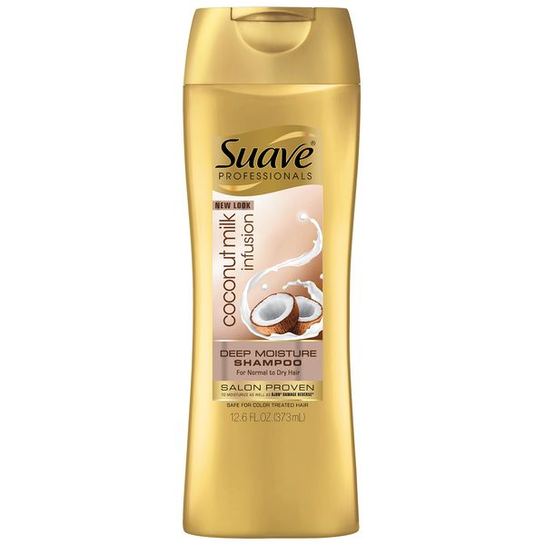 Suave Professionals Deep Moisture Shampoo, Coconut Milk Infusion 12.6 oz
