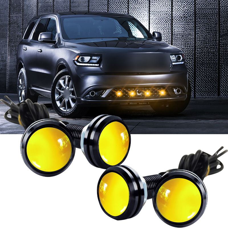 4x Universal Amber LED Grille Lights Raptor Style for Truck SUV Ford ...