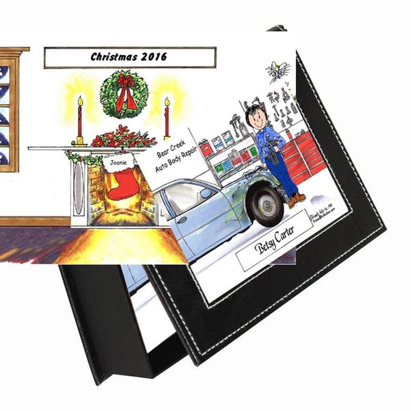 PrintedPerfection.com Personalized Friendly Folks Auto Body - Female Memory, Keepsake Box
