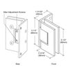 Adjustable Brass Wall Mount Offset Back Plate