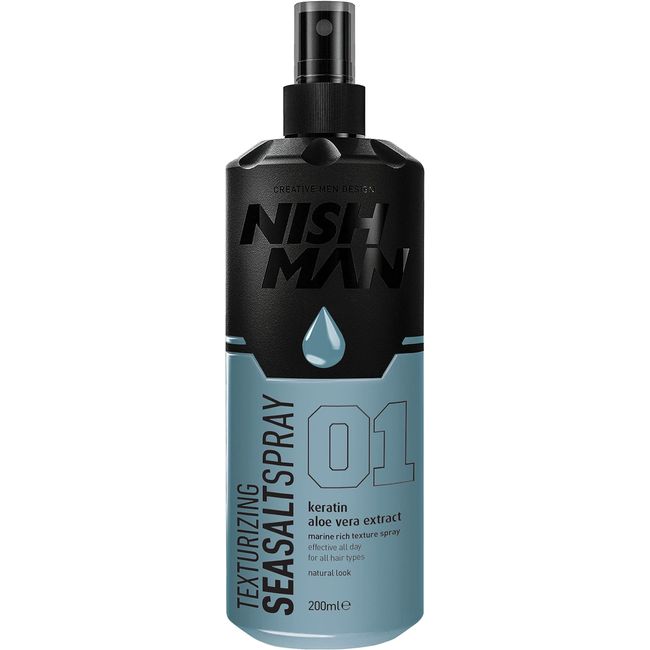 Nishman Texturizing Sea Salt Spray 01 Keratin Aloe Vera Extract 200ml