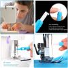 Sewing Machine Needle Threaders, 2 Sewing Needle Inserter Automatic Needle Threader Needle Threading Quick Sewing Threader Needle Threading Tool for Sewing Machine Auto Threader Needle Changer Blue