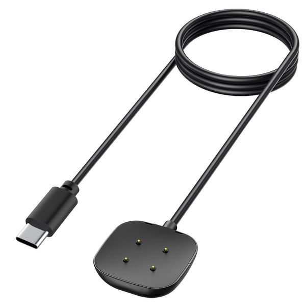 Zoye USB C Charger Compatible with Fitbit Versa 3/4 & Sense/Sense 2, 100cm Replacement Charging Cable