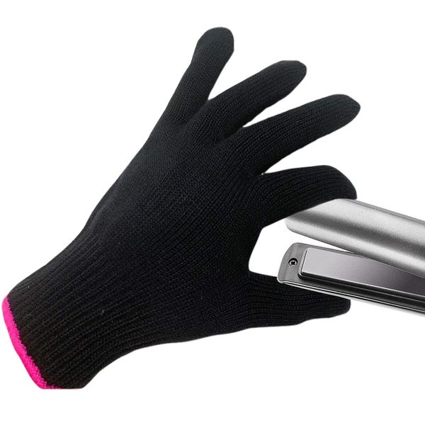 RENKE heat gloves,heat resistant gloves, Heat Protection Gloves for Hair Styling, Hair Styling Products, heat proof gloves Stretchable and Fits Left and Right Hands