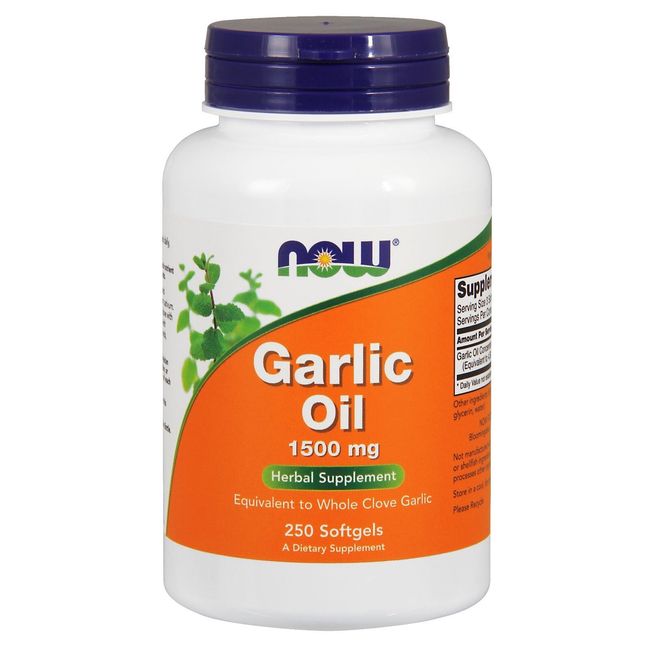 NOW Foods Garlic Oil, 1500 mg, 250 Softgels