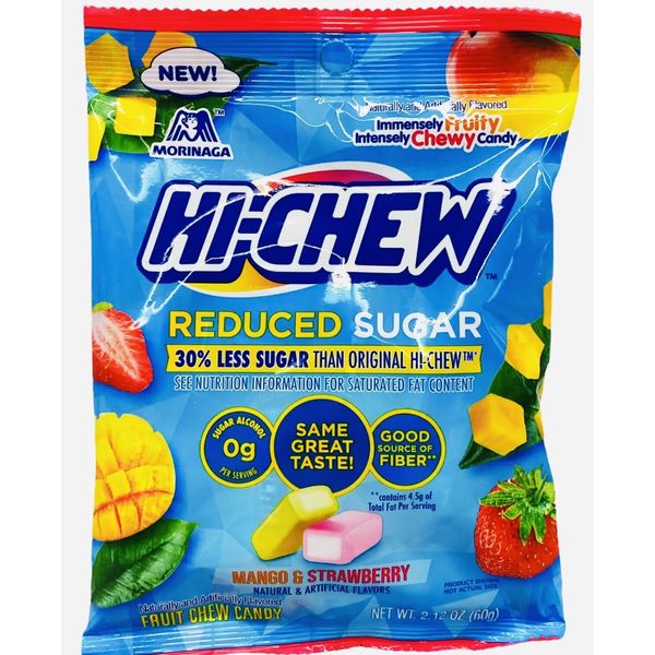 New-Morinaga Hi-Chew Reduced Sugar Mango/Strawber