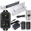 UHPPOTE Access Control Inswinging Door 600Lbs Electromagnetic Lock Kit with Bracket Remote Control