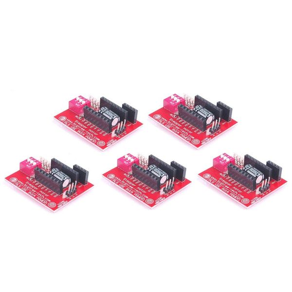 Fasizi 5PCS 3D Printer Stepper Motor Driver Control Extension Shield Board For A4988 DRV8825