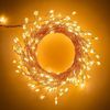 39FT/600LED Plug in Cluster Lights Waterproof Firecracker Starry String Lights