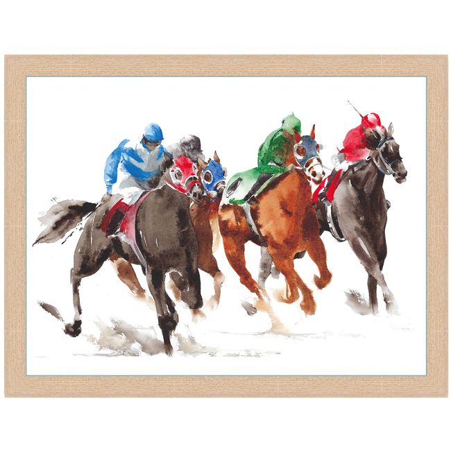 The Final Furlong - Horse Racing Design Cushioned Lap Tray