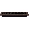 2x12 Inche Rubbed Bronze Finish Scroll Floor Register