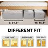3 Pack 10" High under Bed Storage Containers, Large Underbed Storage Organizer B