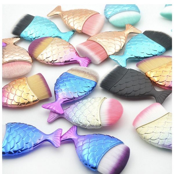 50 Bulk Mermaid Makeup Brush Professional Foundation Powder Blush