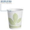Bare Eco-Forward Leaf Print Disposable Wax Coated Paper Drinking Cup 5 oz. 100 Ct