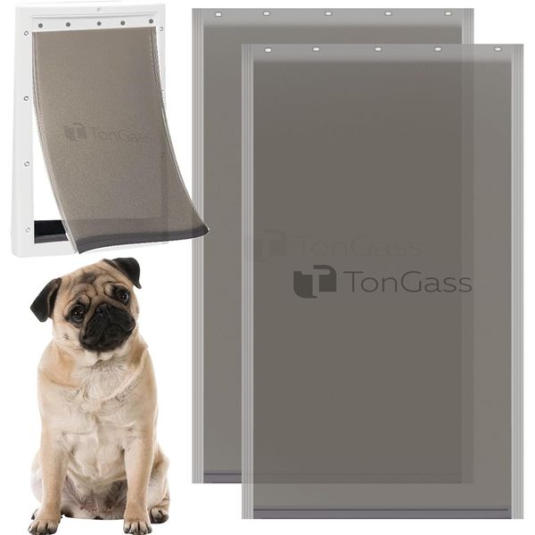 TonGass (2-Pack) PAC11-11039 Large Dog Door Flap Replacement Compatible