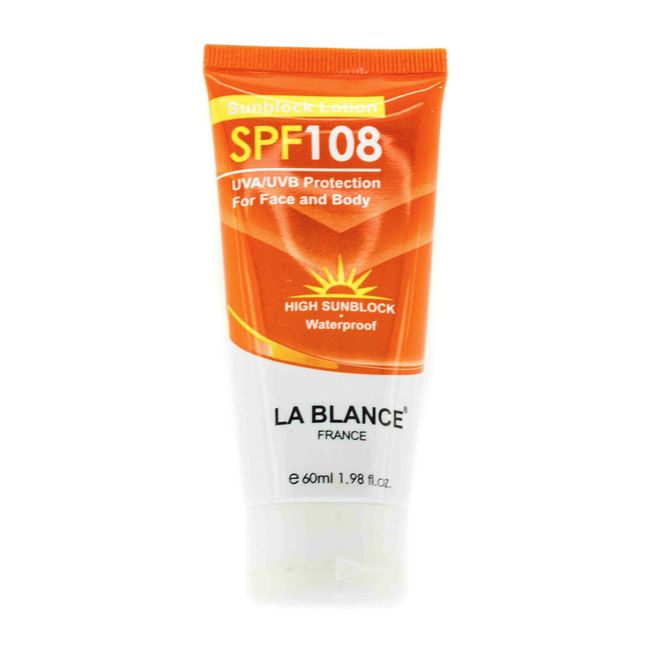 La Blance SPF 108 UVA/UVB Protection Sunblock1.98oz/60mL NIB Exp 2028